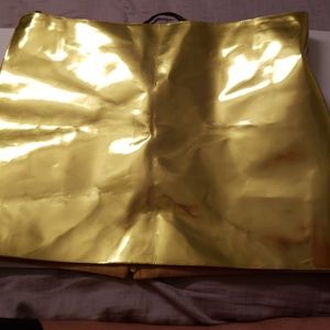 Versace Metallic Gold Mini skirt